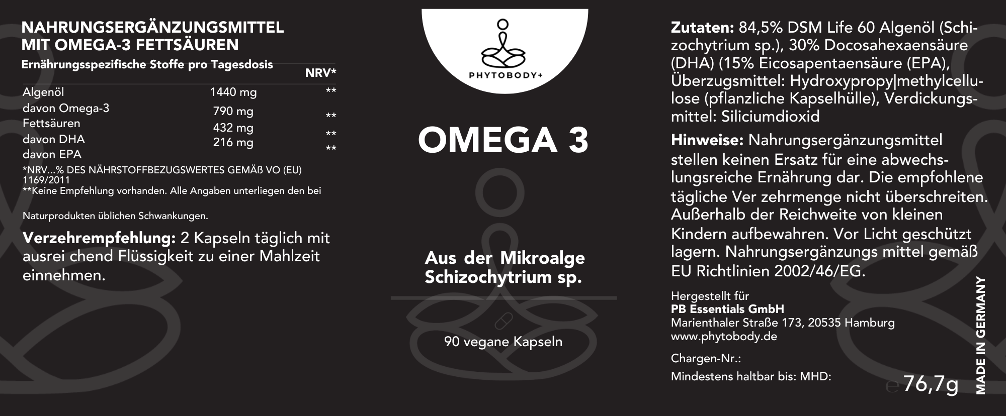 Omega 3 (Algenöl)